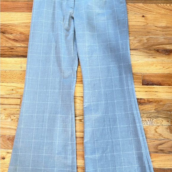 Express womens pants Gray check flare pants w/contrasting waistband#trousers🍑 - Picture 3 of 9